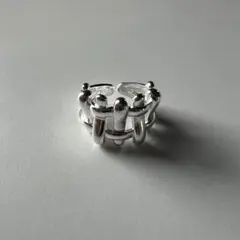 925シルバー セレクト オープンリング ユニーク ボリューム デザイン