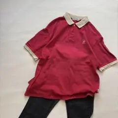Beverlyhillspoloclub ポロシャツ　L 赤　メンズ　レディース