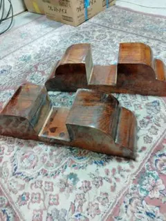 ケヤキ衝立の脚【引き取り限定】
