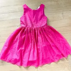 H&M ピンクスパンコールドレス 95cm 美品