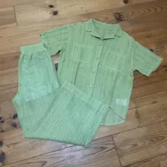 MURUA メッシュオープンカラーシャツ セットアップ