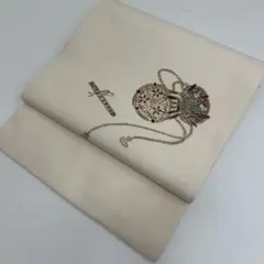 1000円売切り 名古帯帯 小槌の可愛い染め 開き 正絹MO-9530