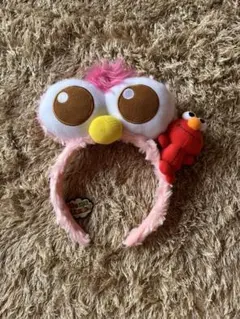 エルモ ぬいぐるみ付きピンクカチューシャ　ユニバ　ピンク　usj