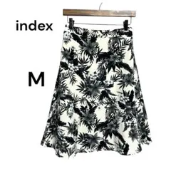 index インデックス　花柄フレアスカート M 裏地付き