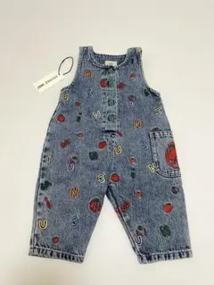 美品 JUNI オーバーオール アルファベット 18m