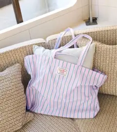 SLOBE citron. ランドリートートバッグ ピンク