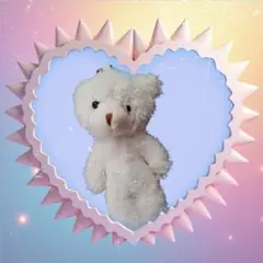 新品未使用★白いクマのぬいぐるみ★14cm