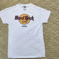 ハードロックカフェ　ホワイト　半袖Tシャツ　KONA　S　古着　アメカジ