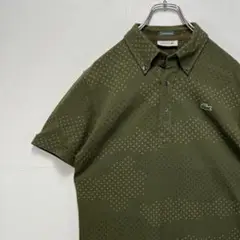 LACOSTE ラコステ 半袖ポロシャツ 刺繍ロゴ 古着