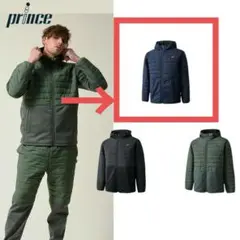 Prince ネイビー ユニセックス ハイブリッドジャケット 2023FW