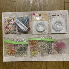 ビーズ・テグス・シリコンコードセット　テグス