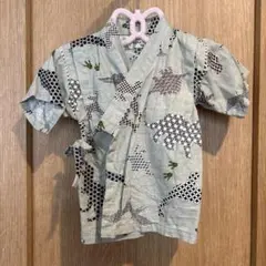 恐竜柄 甚平 グリーン90cm