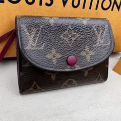 美品★ルイヴィトン★ポルト モネ ロザリ フューシャ コインケース 小銭入れ