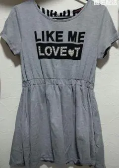 Lovetoxic グレー 半袖 ノースリーブワンピース M 150 2枚