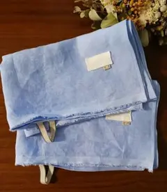 新品/ハンドメイド✰⋆。スカイブルー大きめリネン100/キッチンクロス　2枚
