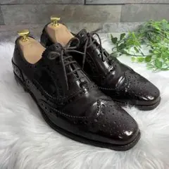 超希少　美品　ベネッシュ　BENESU ウイングチップ　レザー　ブラウン