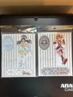 全プリキュア展　アクリルスタンド　ブラック　ホワイト　セット
