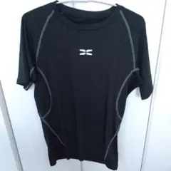 ストレッチ素材 半袖Tシャツウェア 黒