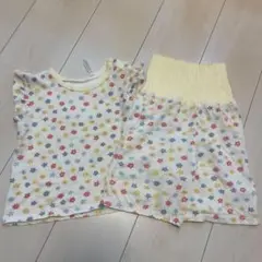 ベビーパジャマセット 花柄 2点セット