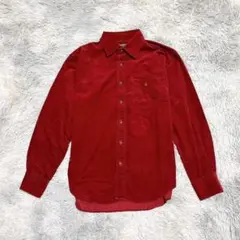McGRECOR マックレガー メンズ コーデュロイ シャツ 無地 レッド M