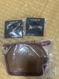 コーチ福袋2023 ネックレス ピアス 革ポーチ