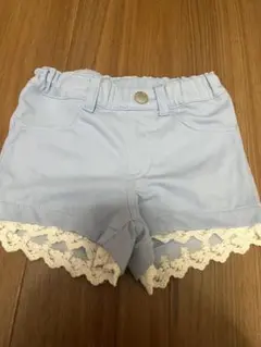 レース付きハーフパンツ 　短パン110美品