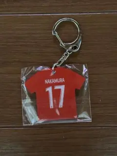 中村敬斗選手 ユニフォーム型アクリルキーホルダー(Stade de Reims)