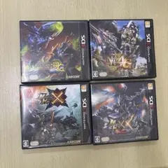 モンスターハンター3G、4G、X、XX4本セット