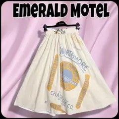Emerald Motel パッケージ柄 イージーフレアスカート