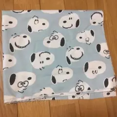 ピーナッツ スヌーピー ビッグフェイス柄 オックス 生地