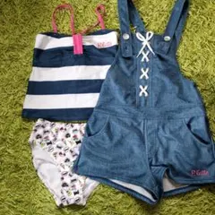 値下げ✩美品✩水着３点セット１５０サイズ
