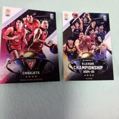 ２枚セット　千葉ジェッツ　チャンピオンシップ　ステッカー　Bリーグ　くじプラ
