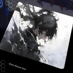 【新品未使用】特大ガラス製マウスパッド 横45cm 縦40cm