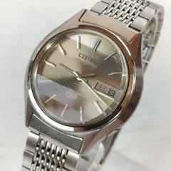シチズンコスモトロン　電磁テンプ　4-790842 カットガラス　クオーツ稼働品