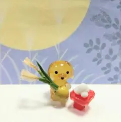 ガラス細工ミニチュア　お月見ダックス