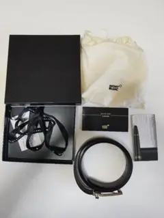 montblanc leather belt