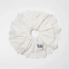 fekete レースビッグシュシュ