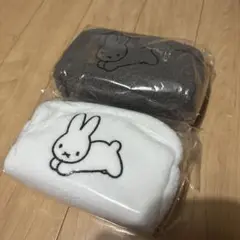 ブルーナアニマル もこもこ ポーチ ミッフィー 2点セット