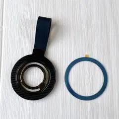 スマホリング マグセーフリング 携帯リング 360°回転 角度調整可 薄型 黒