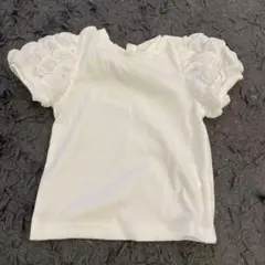 ホワイト フリル袖 トップス