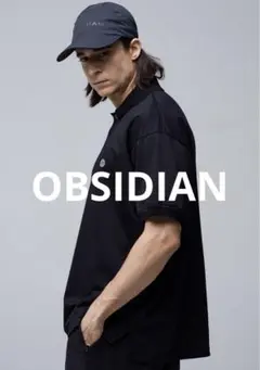極美品！OBSIDIAN オブシディアン　半袖　ゴルフウェア　ブラック　XL