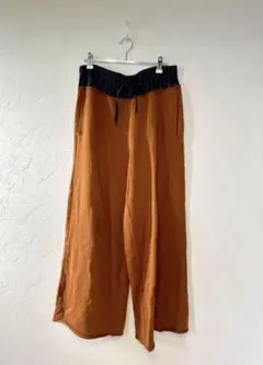 MM6 Maison Margiela ブラウン ワイドパンツ