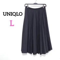 986 UNIQLO ユニクロ アコーディオンプリーツスカート ロング グレー