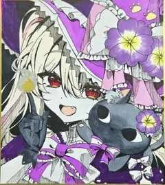 ★オリジナル手描きイラスト★原画一点物★小色紙★ミニ色紙★No.7★