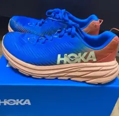 HOKA RINCON 3 ブルー/オレンジ 25センチ