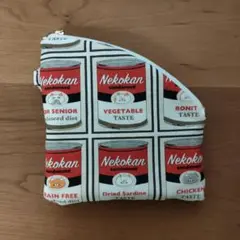 猫缶柄 ポーチ ハンドメイド