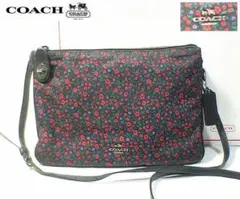 ★超稀少!☆超美品!★COACH コーチ★ フローラルプリント ショルダーバッグ