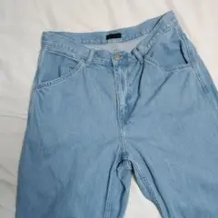 ユニクロ ワイドフィットジーンズ ブルー 321-455475