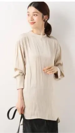 ◇新品タグ付き IENA サテンロングブラウス