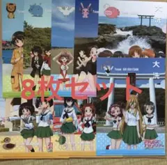 ガールズ&パンツァー大洗女子各チーム別クリアファイル8枚セット【新品未使用】